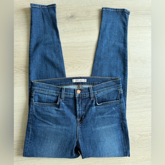 EUC J BRAND Denim Super Skinny Jeans Blue Bell Size 30 - Picture 2 of 12